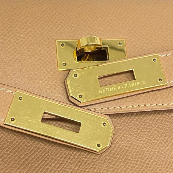 Hermes handbag Kelly 28 E stamp Cushvel natural ladies - Picture 11 of 15